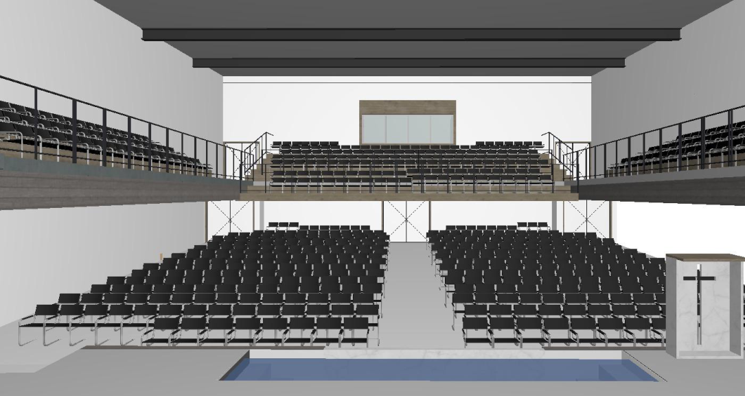 Projeto arquitetônico do novo espaço da PIB Floripa